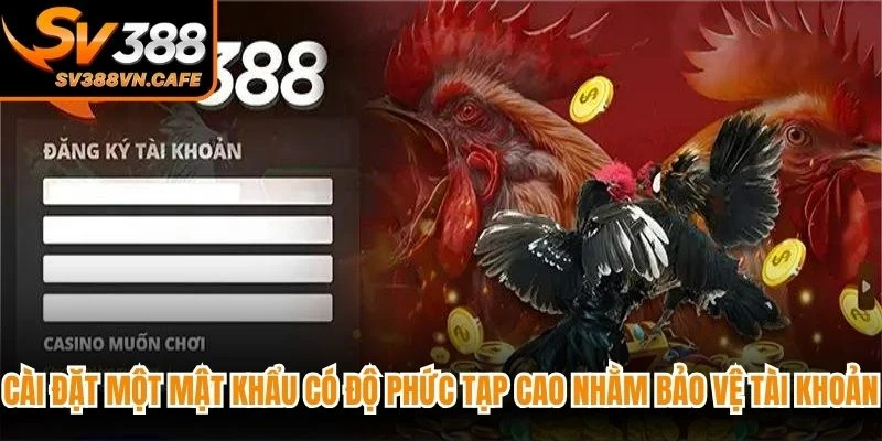 Cài đặt một mật khẩu có độ phức tạp cao nhằm bảo vệ tài khoản